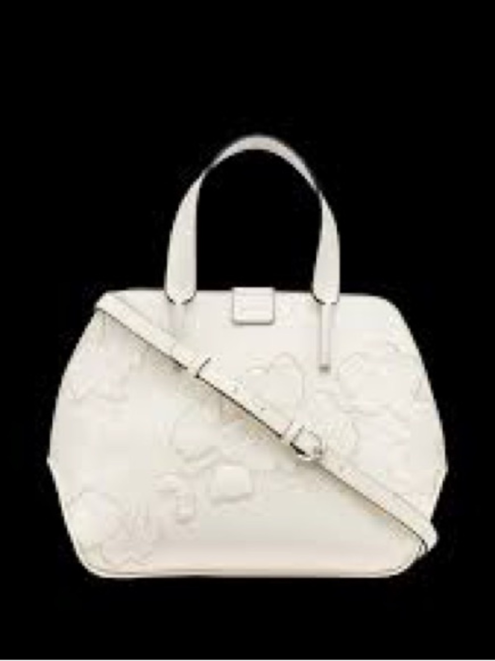 CALVIN KLEIN
Audrey Floral Emboss Satchel In Blossom